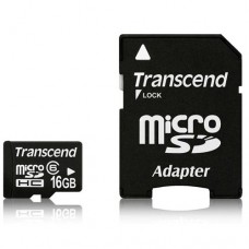 Карта MicroSDHC Transcend 8GB Class 4 + Переходник