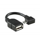 Переходник OTG micro USB to USB гибкий угловой